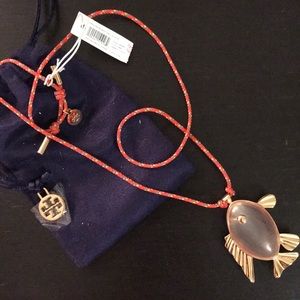 Tory Burch Fish Pendant Necklace